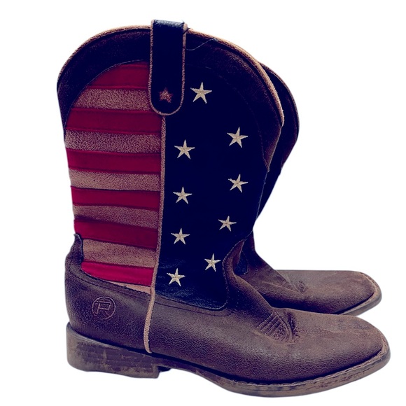 ROPER Patriotic Cowboy Boots . "Fits Women's Size 5
Tagged Kids 3 - Picture 1 of 14
